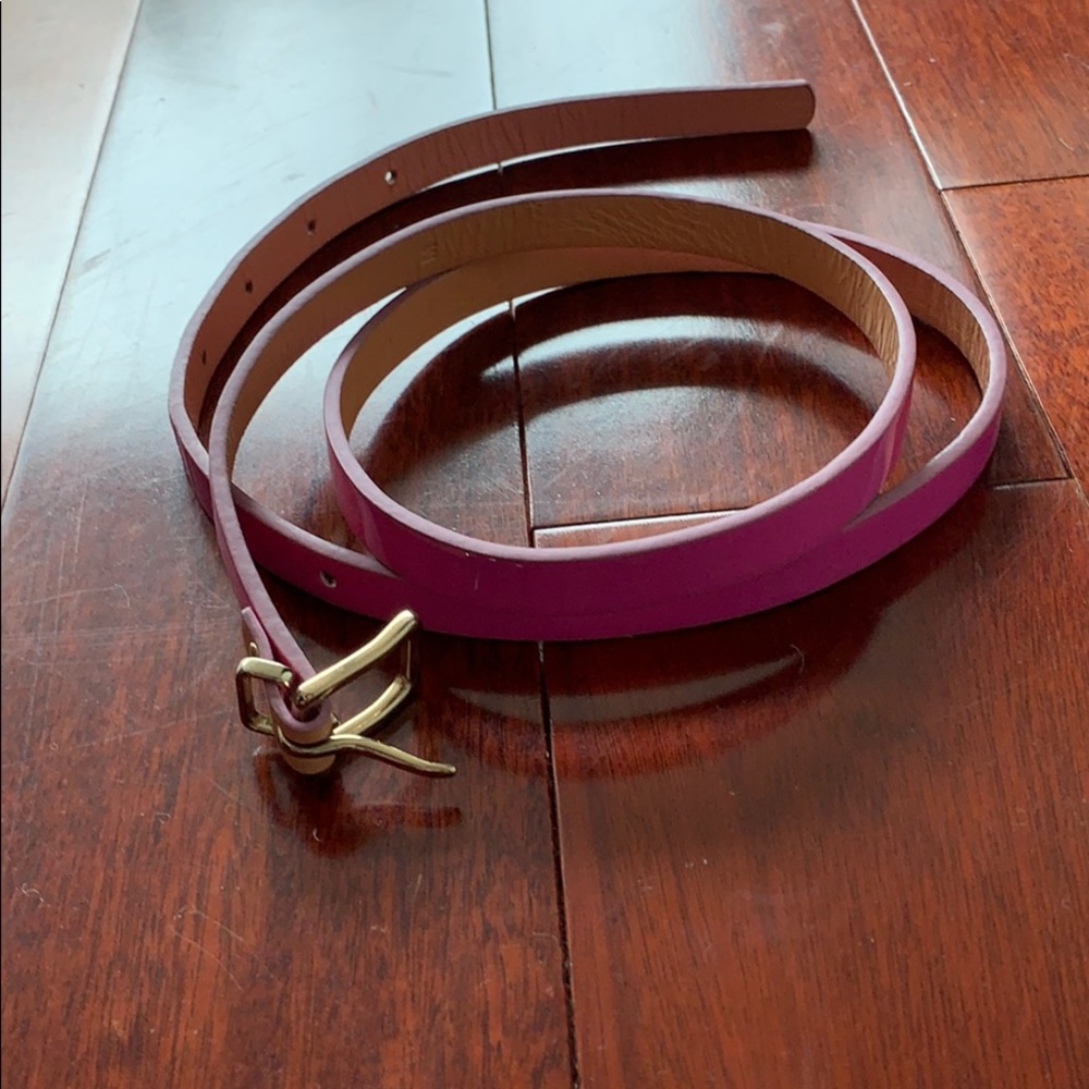 Super skinny hot pink belt